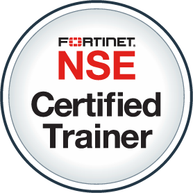 Fortinet certified trainer badge